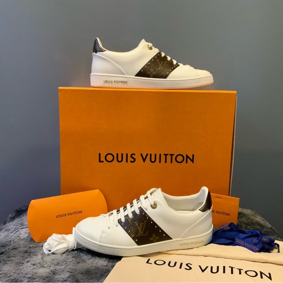 💯 AUTHENTIC Louis Vuitton *EXCELLENT COND* Front Row Sneakers w/ LV Print. - Picture 7 of 11